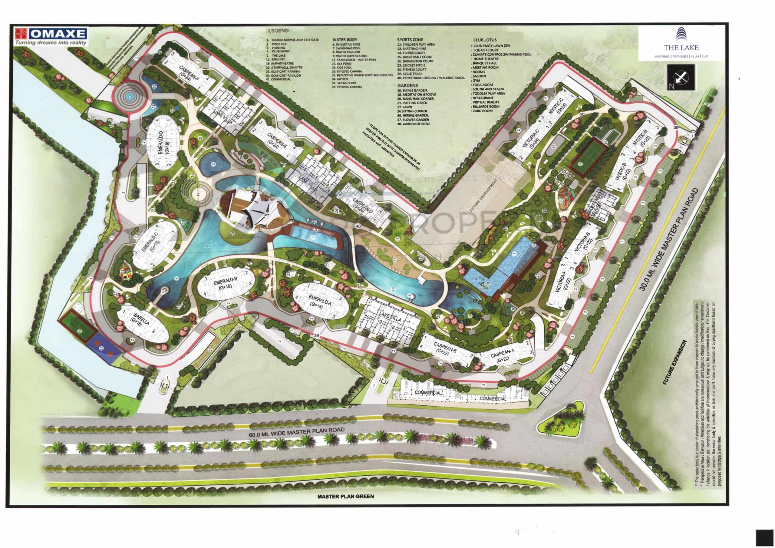 The Lake Layout Plan